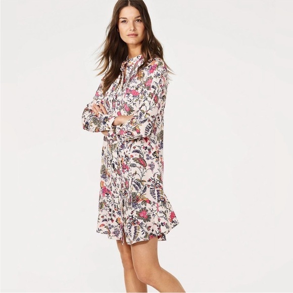 Tory Burch Cora Gabriella Silk ShirtDress Gorgeous Tunic Flora
